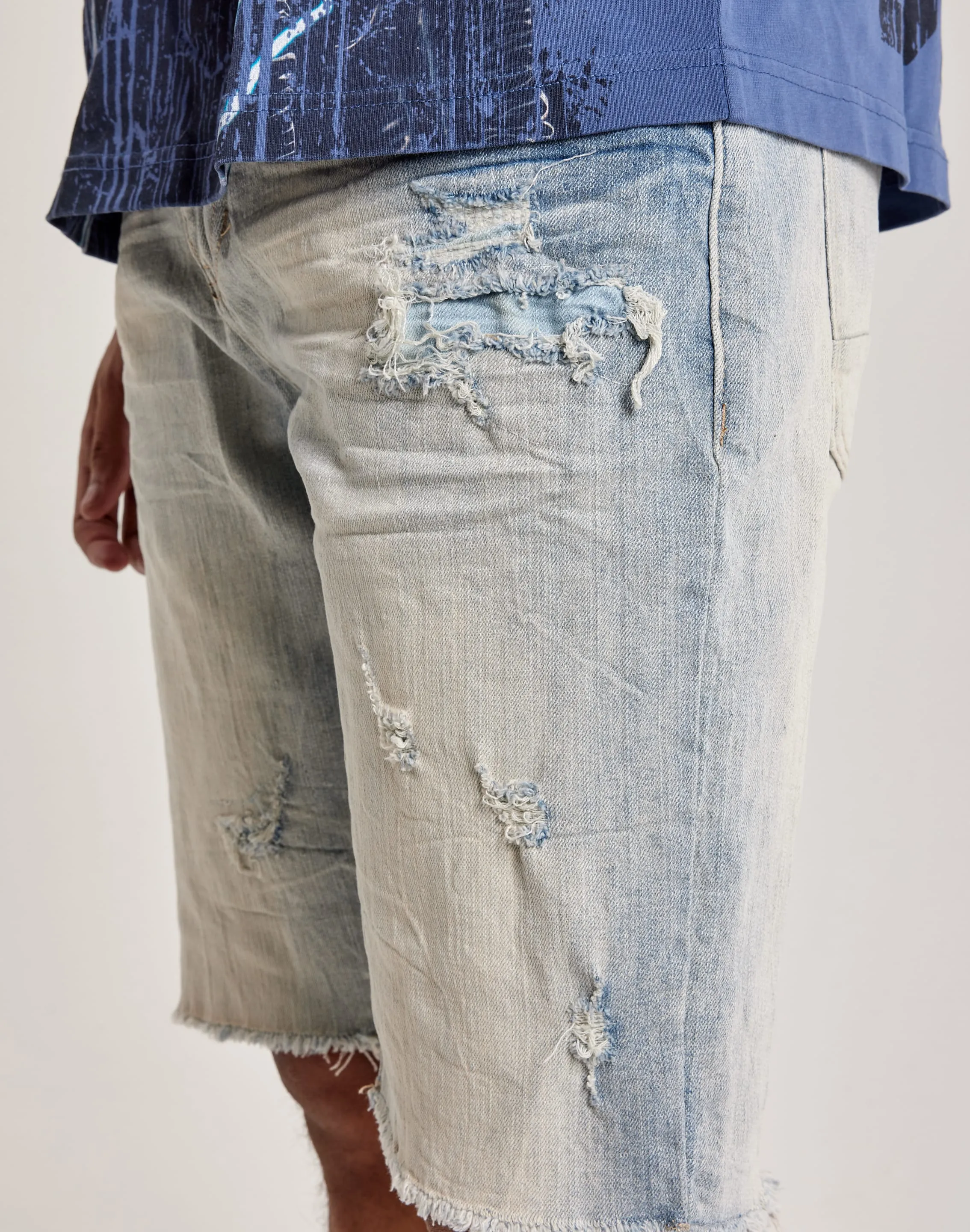 Smoke Rise Rip Off Shorts Adjustable Waistbands AntiStaticTechnology