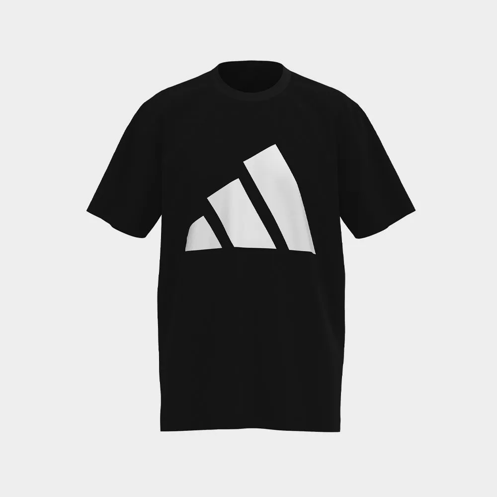 EcoFriendlyDye Recycled Fit Adidas Mens Big Logo Tee Black