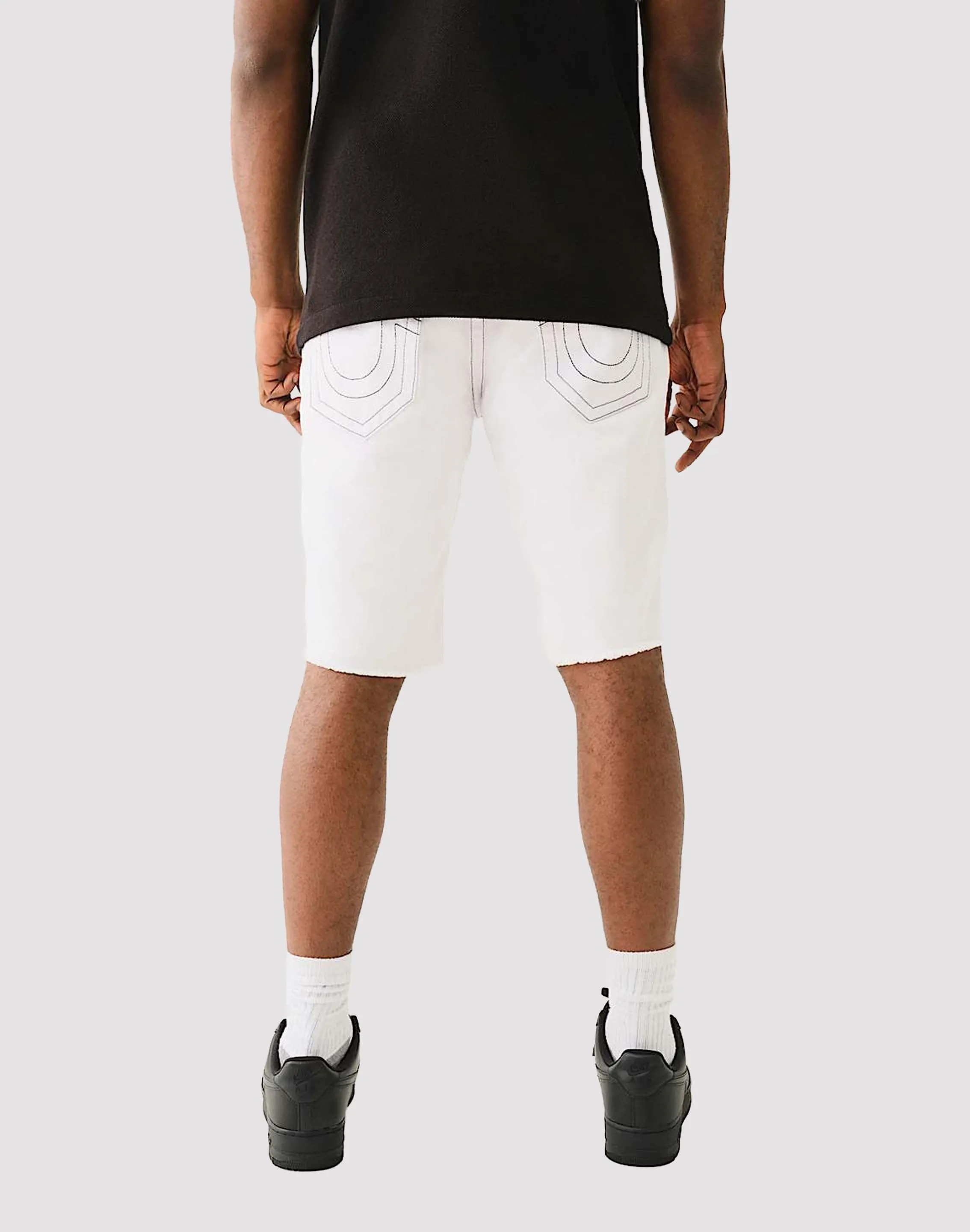 True Religion Ricky Frayed Flap Shorts Soul Ease