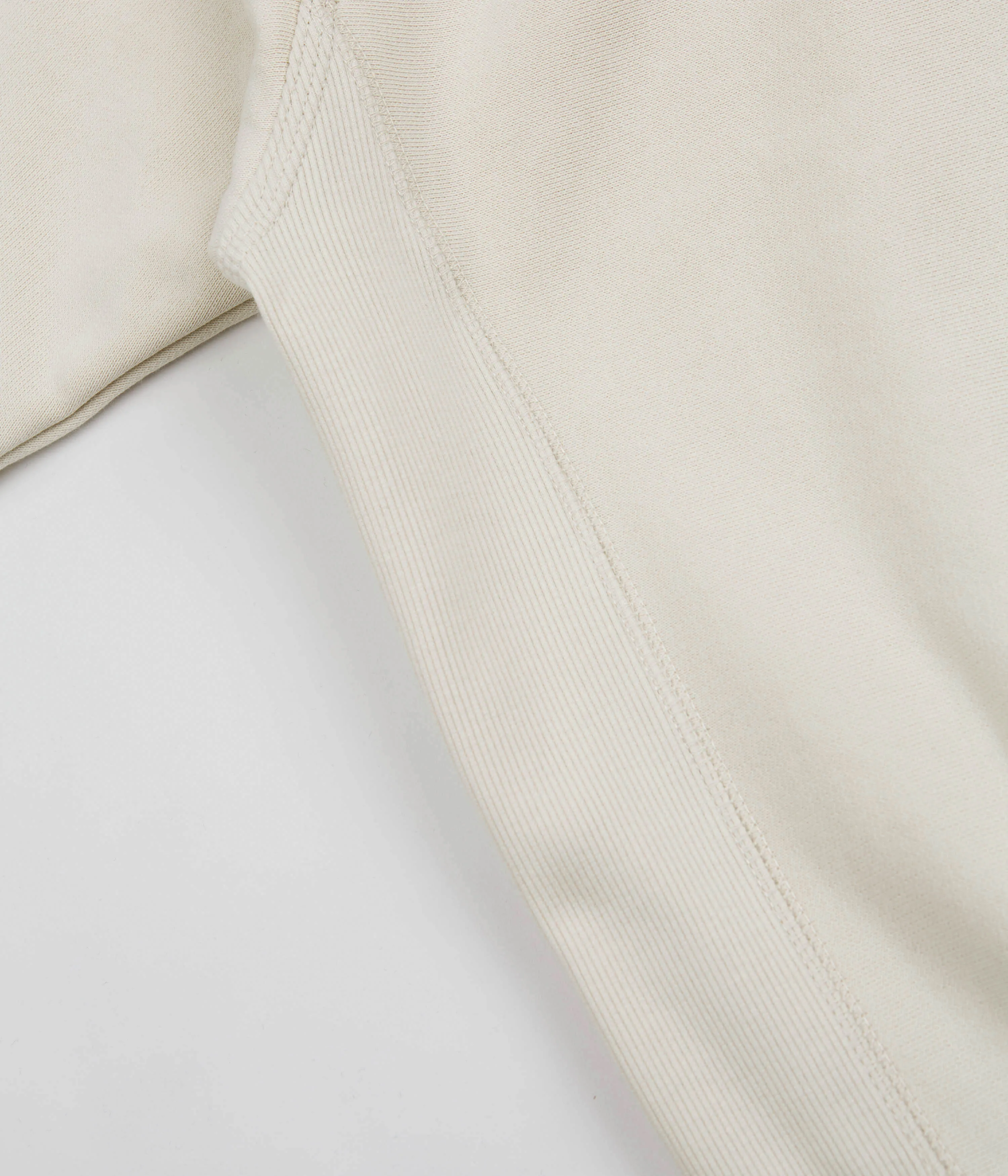 Fade Resistant Carhartt Half Zip American Script Sweatshirt - Natural