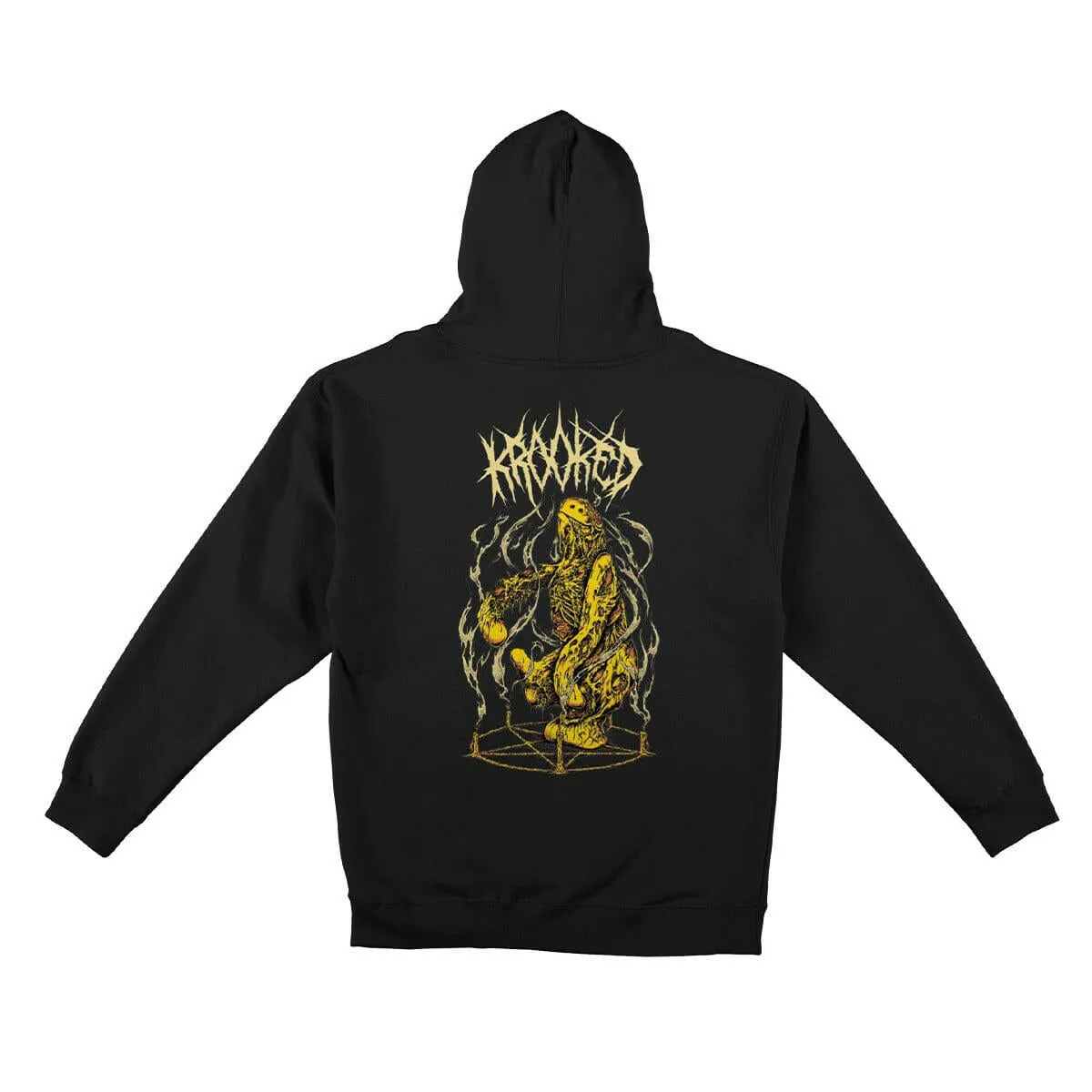 Krooked - Necroshmoo Zip Hoodie Black Lightweight Fabric Resort Wear