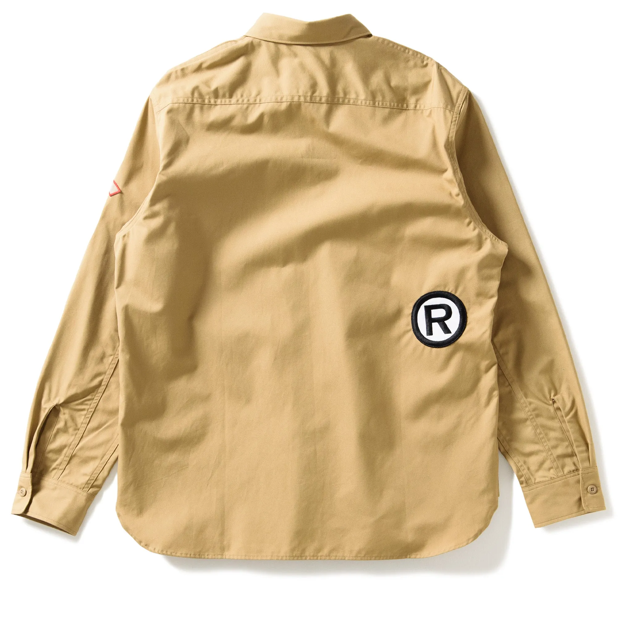 A Bathing Ape Bape Boyscout Relaxed Fit Shirt - Beige Versatile use