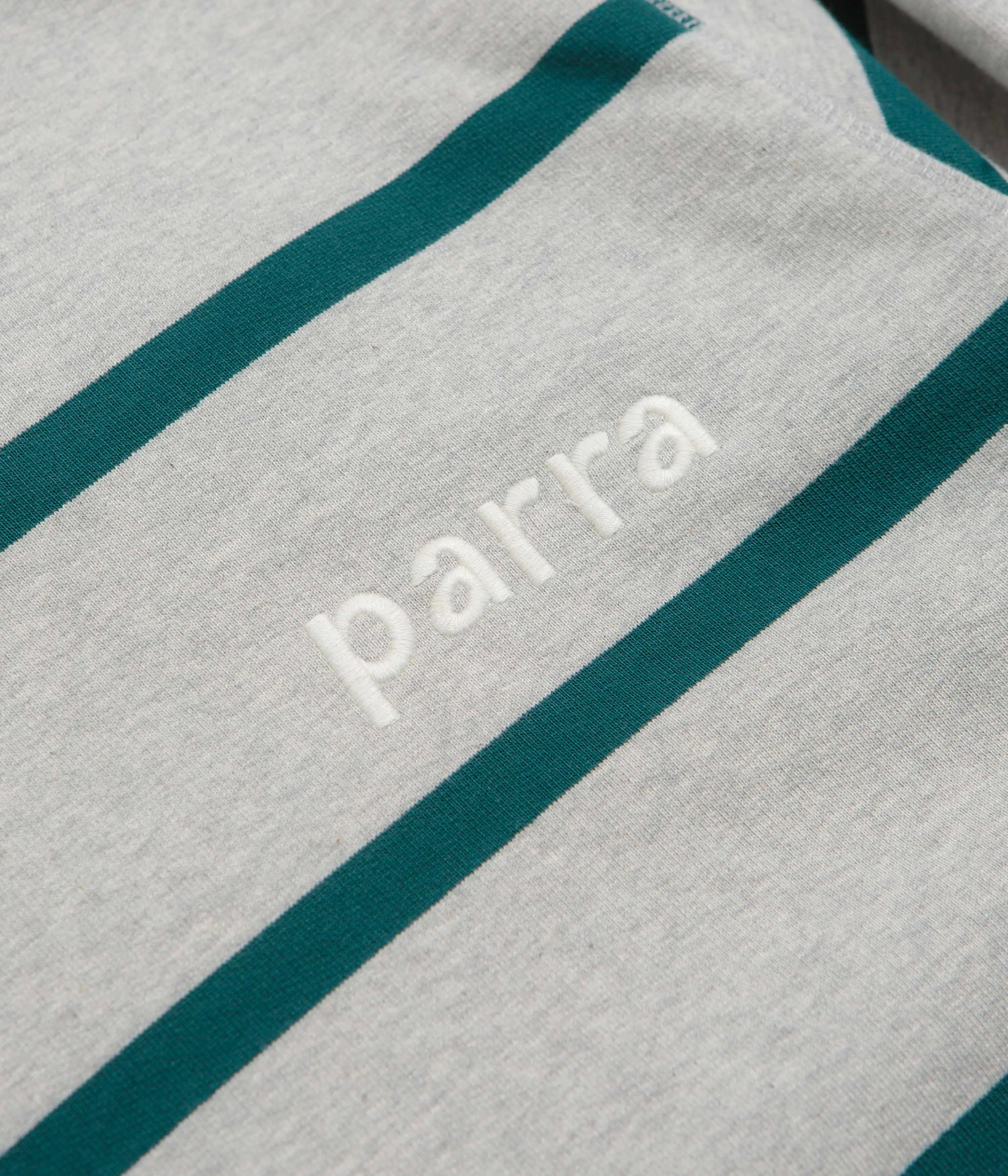 Travel Friendly by Parra Pristine Striper Crewneck Sweatshirt - Heather Grey