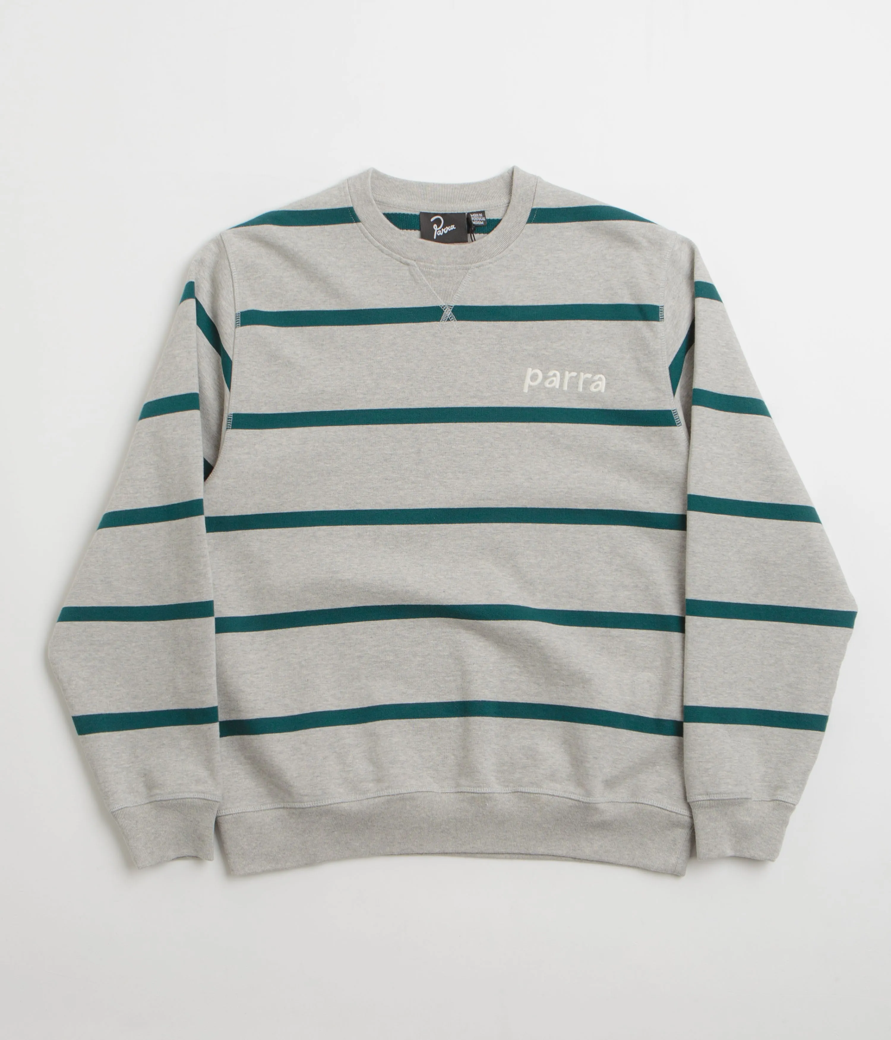 by Parra Pristine Striper Crewneck Sweatshirt - Heather Grey product anti odor freshness product tropical vibrancy