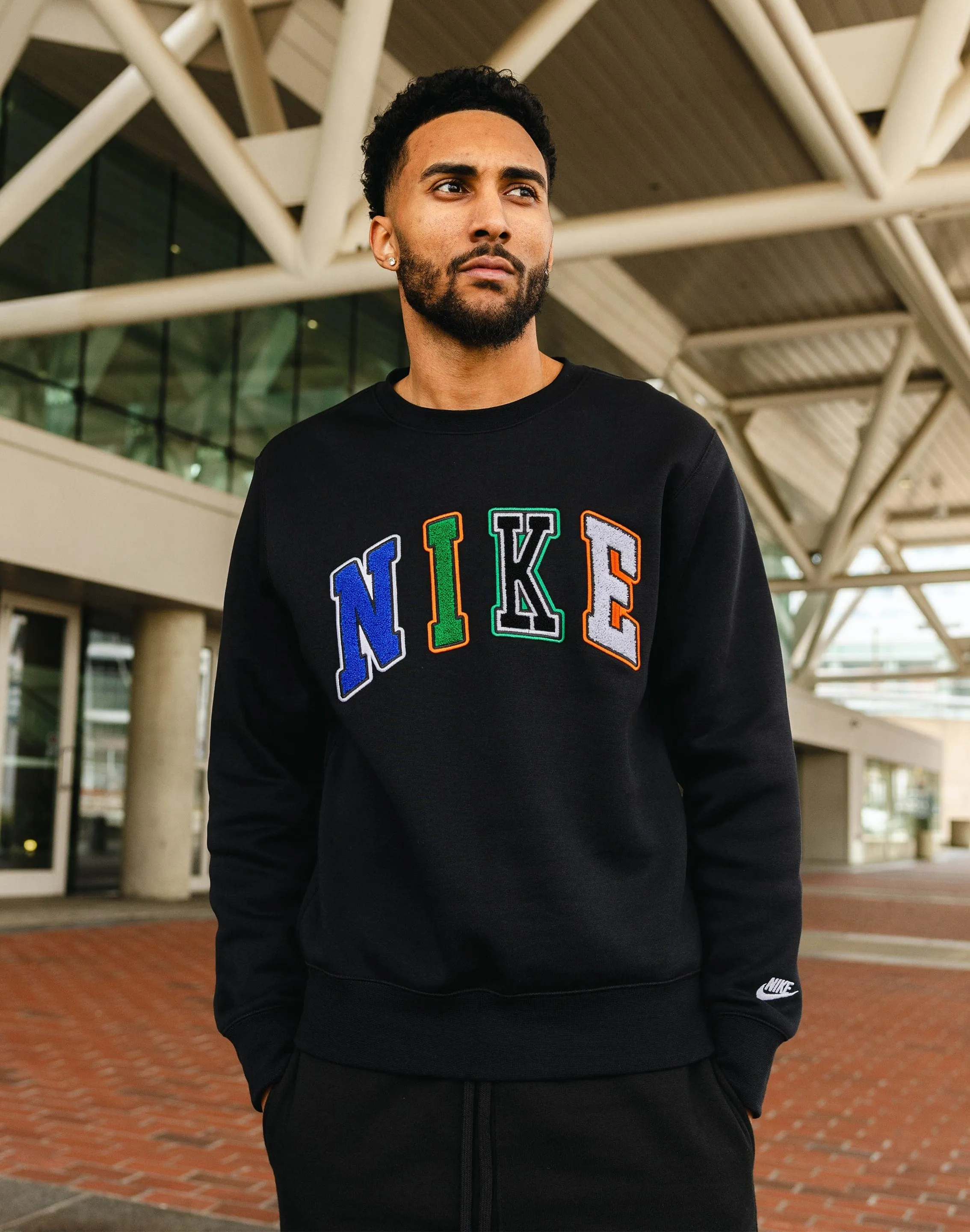 Nike Club Crewneck Sweatshirt Net Fit FrictionResistantFabric