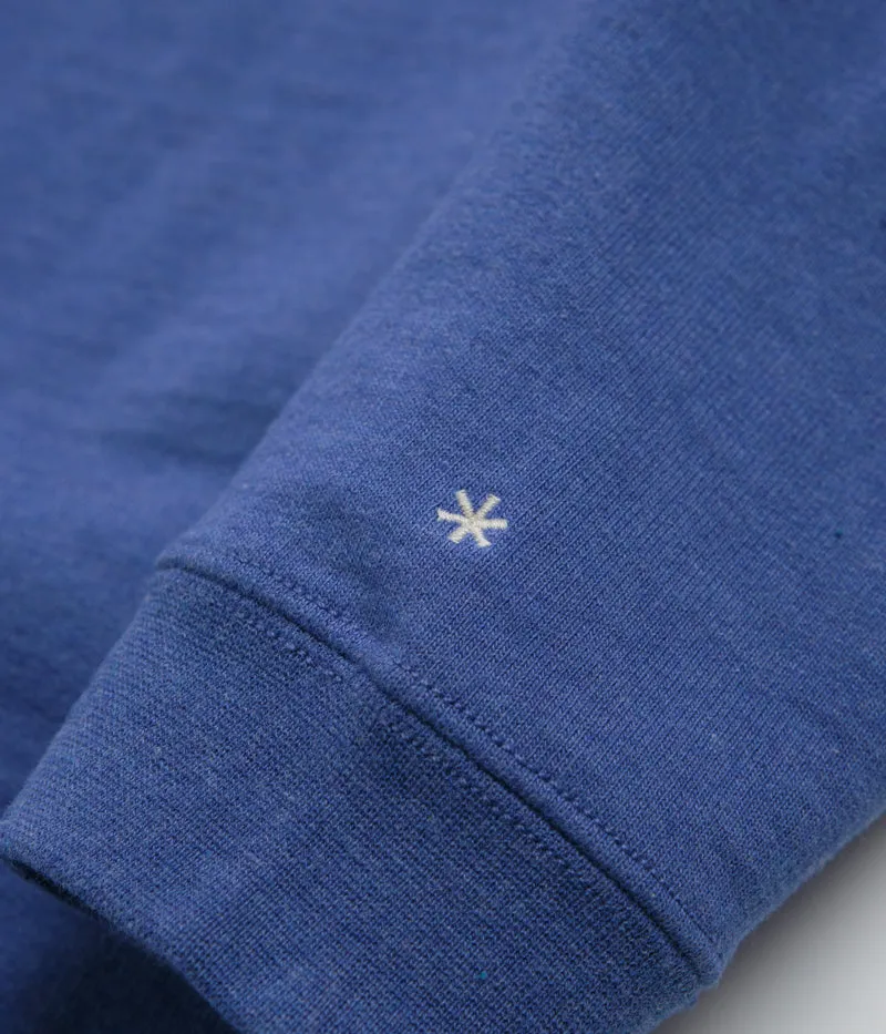Unisex Snow Peak Recycled Cotton Crewneck Sweatshirt - Blue
