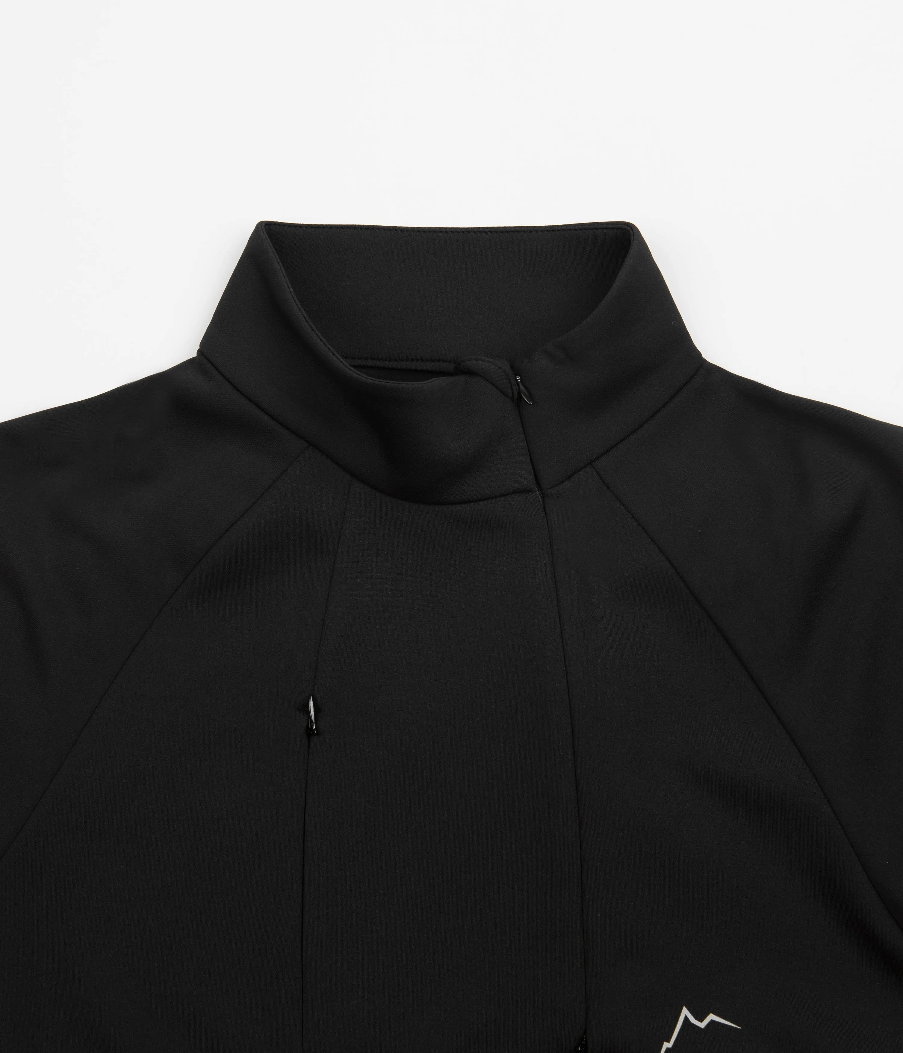 Polyester Material Smart Casual Cayl Karuishi Half Zip Sweatshirt - Black
