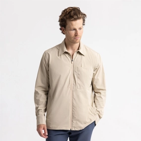 Sale Non Irritating Seams Golf Overshirt Beige