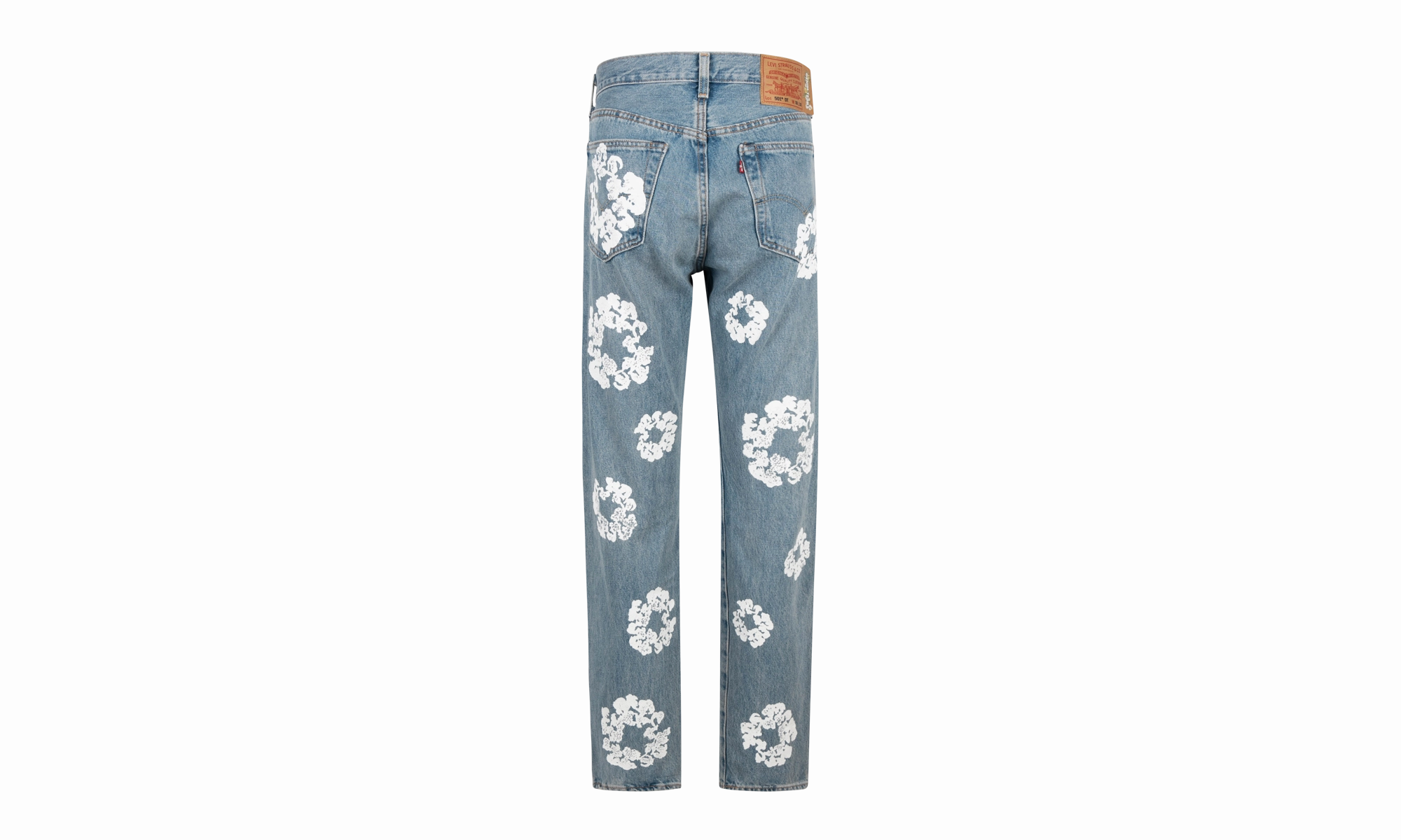 Stretch Free Fit Wardrobe Fit The Cotton Wreath Denim Jeans "Light Wash"