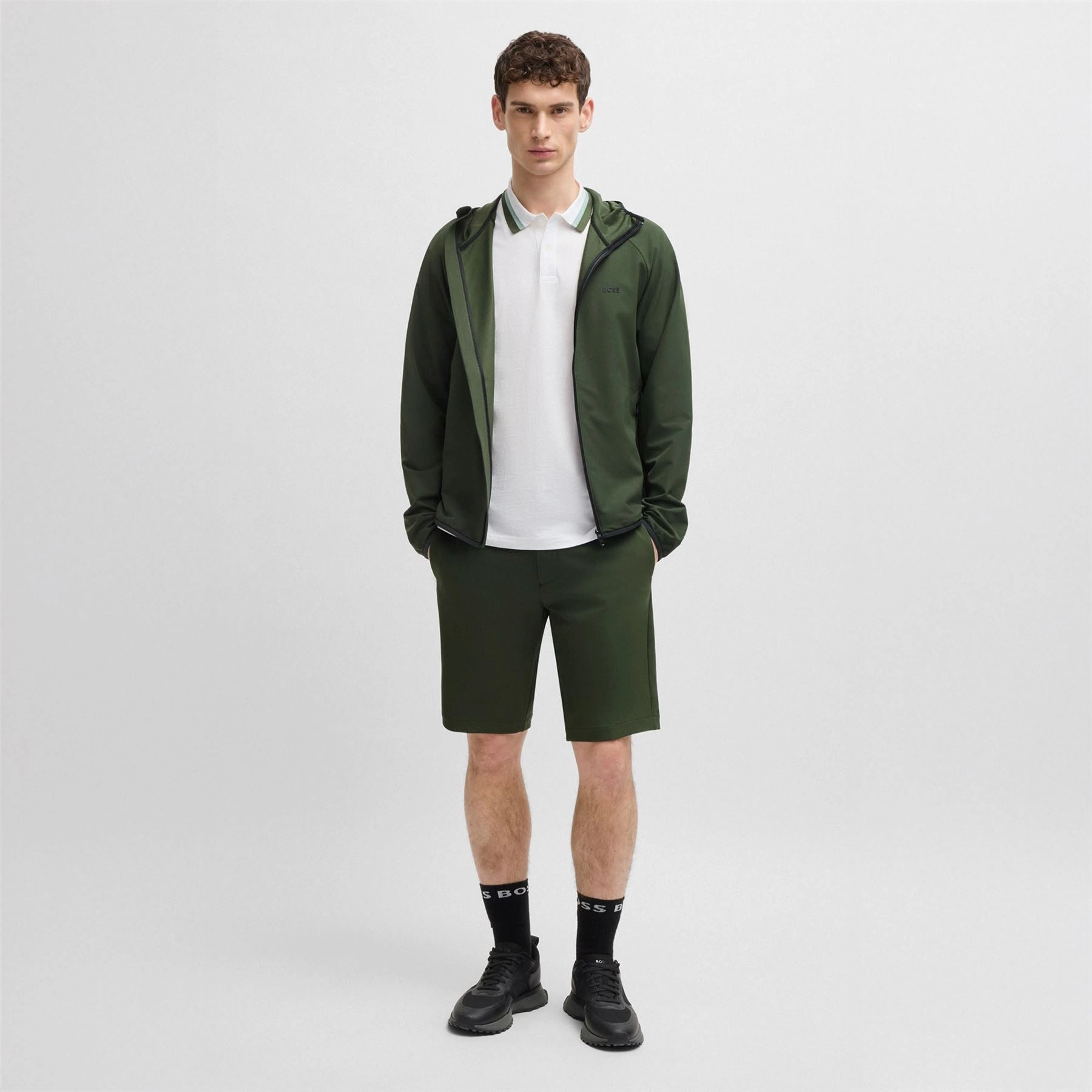 Commuter Hooded Jacket Dark Green Hydrostatic Rating Tested