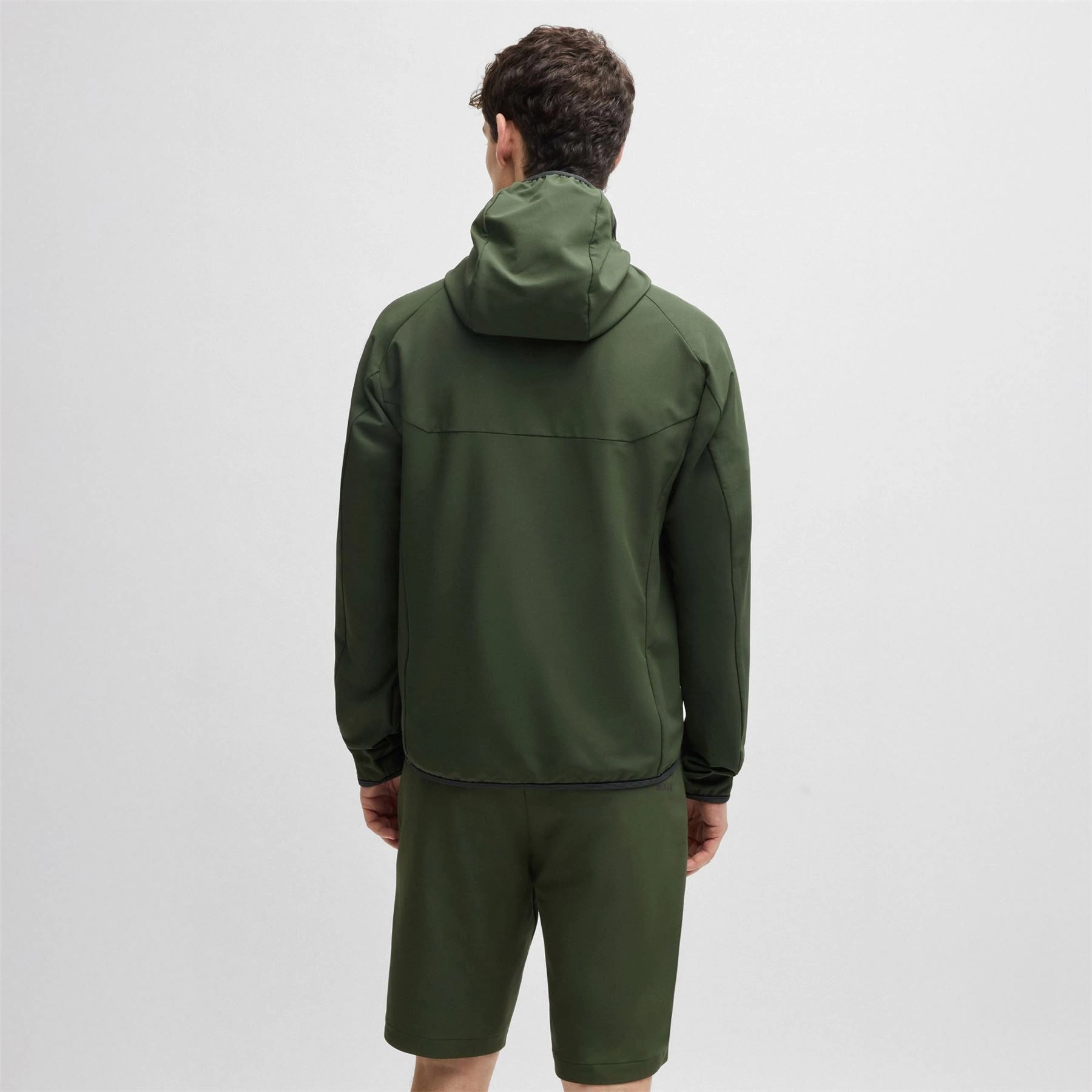 Breathable Suggest Commuter Hooded Jacket Dark Green