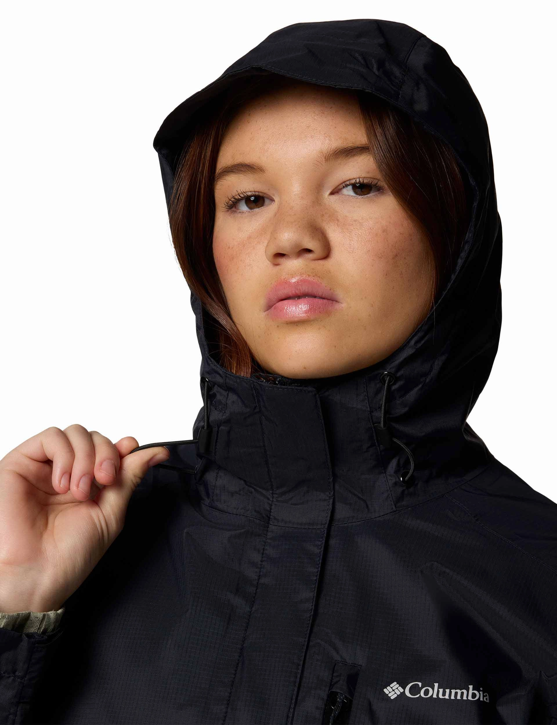 High Loft Insulation No Wrinkle Pouring Adventure III Waterproof Hiking Jacket - Black