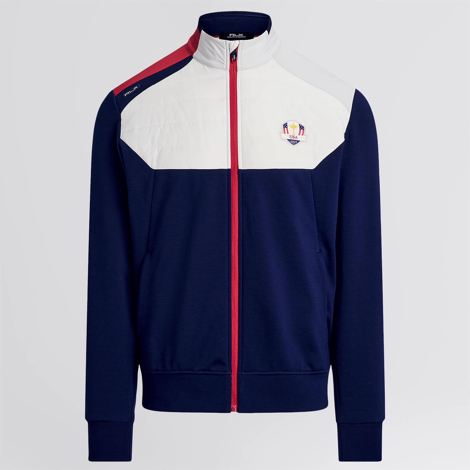 US Ryder Cup Hybrid Pullover Ceramic White/Refined Navy mountain vacation Performance Wear