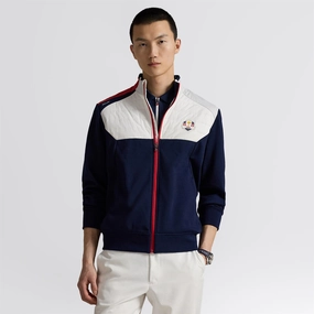 US Ryder Cup Hybrid Pullover Ceramic White/Refined Navy Outdoor Ready Comfortable fit