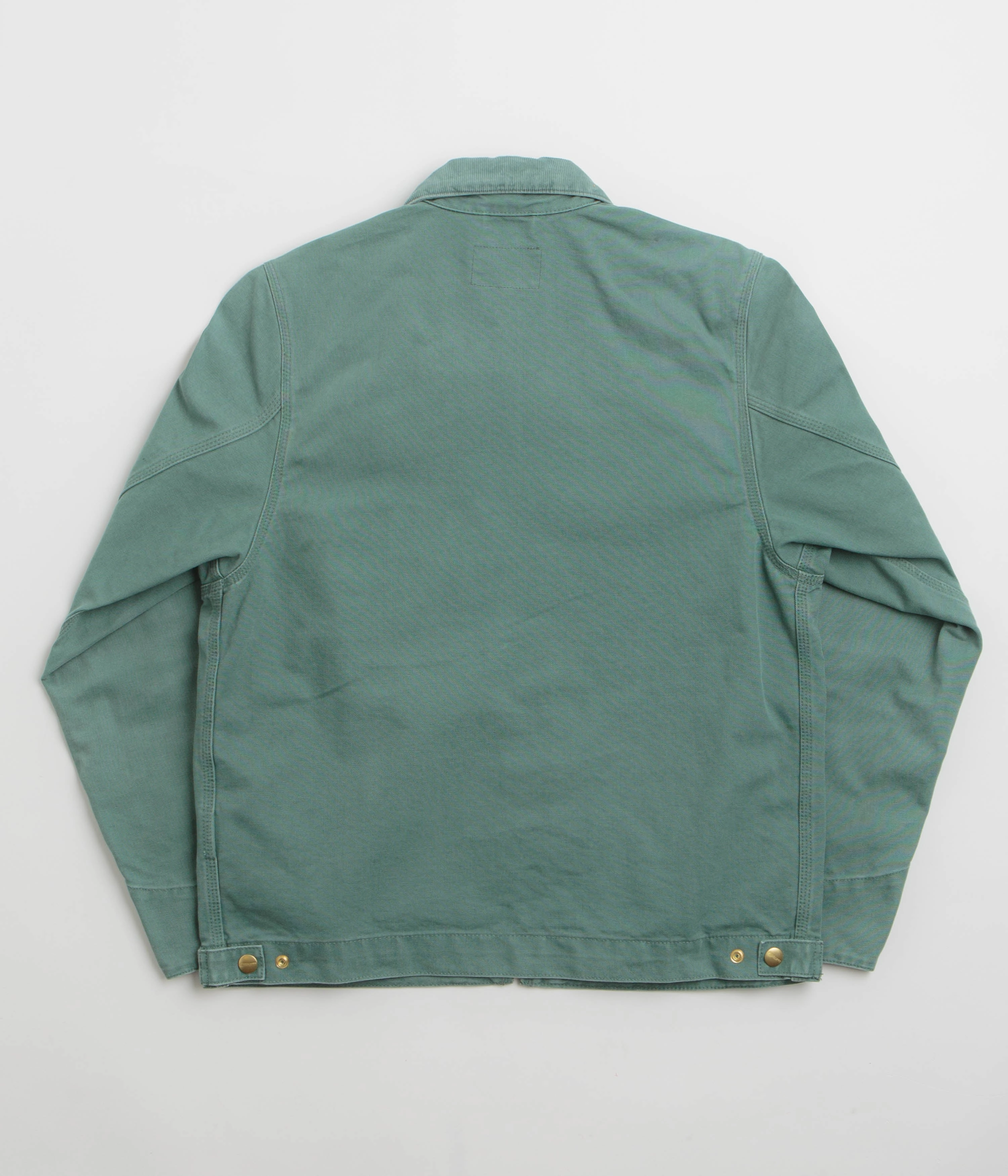 pattern - mixing Functional Carhartt Detroit Jacket - Silver Pine / Silver Pine