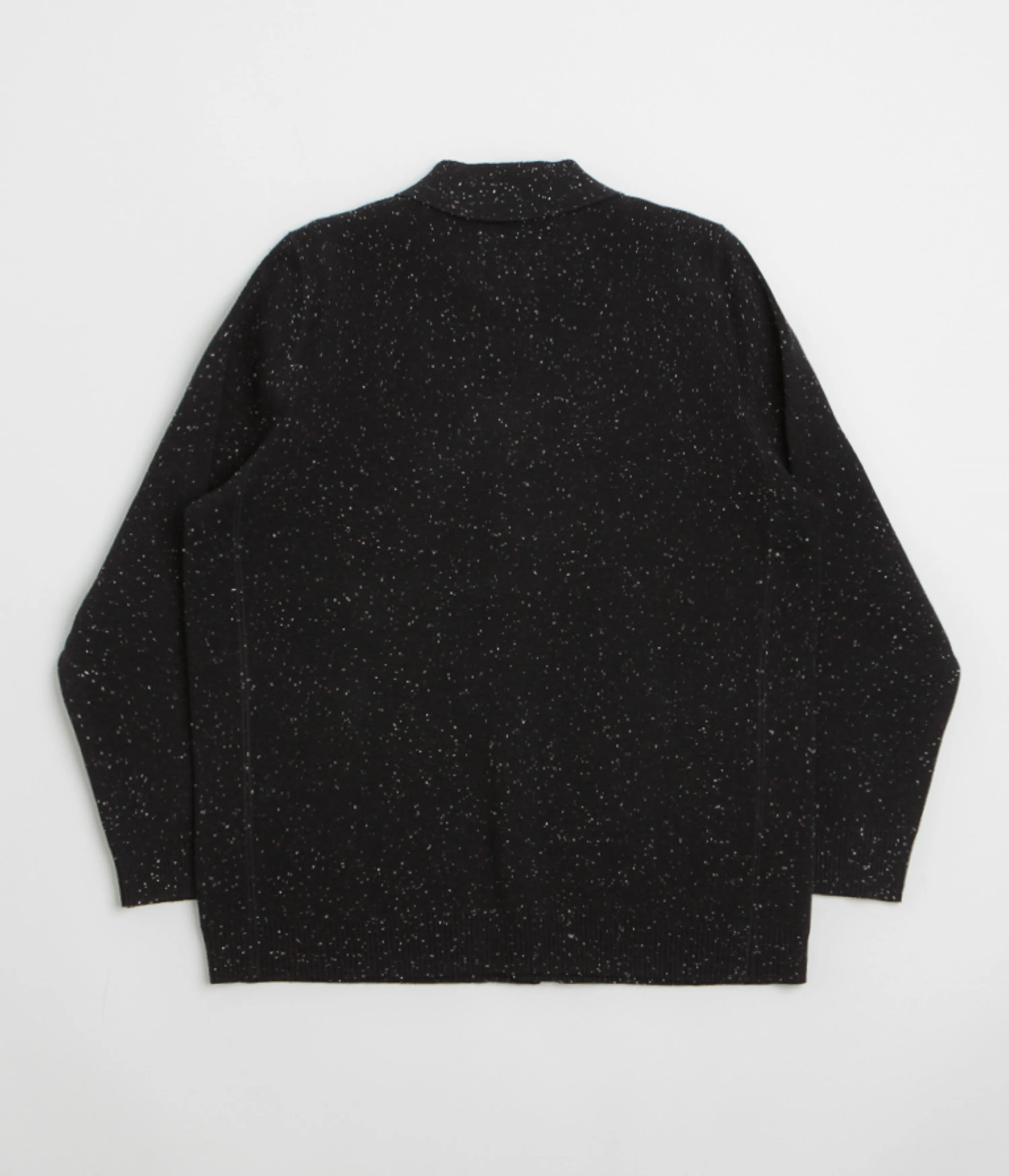 Uskees 3043 Collared Cardigan - Black hat accents Date night