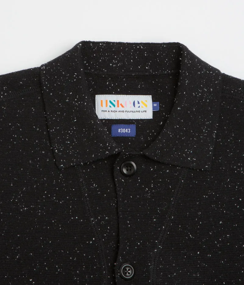 UV Protection Uskees 3043 Collared Cardigan - Black
