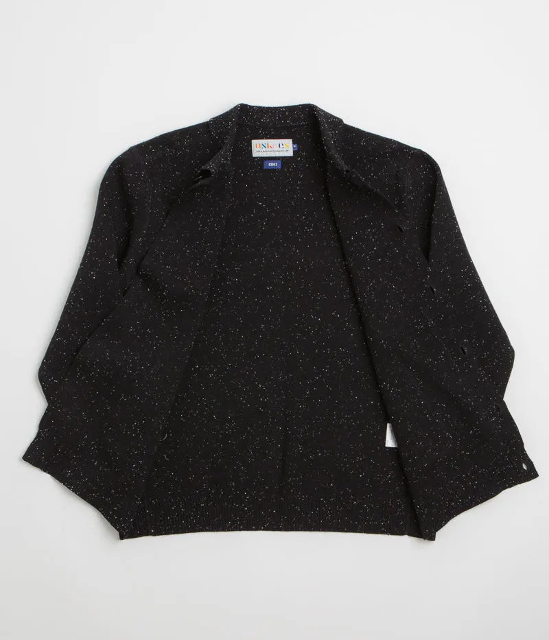 product jewelry adornment Uskees 3043 Collared Cardigan - Black