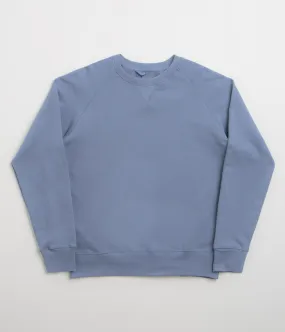 belt accents Core Style Uskees 7005 Crewneck Sweatshirt - Cornflower Blue