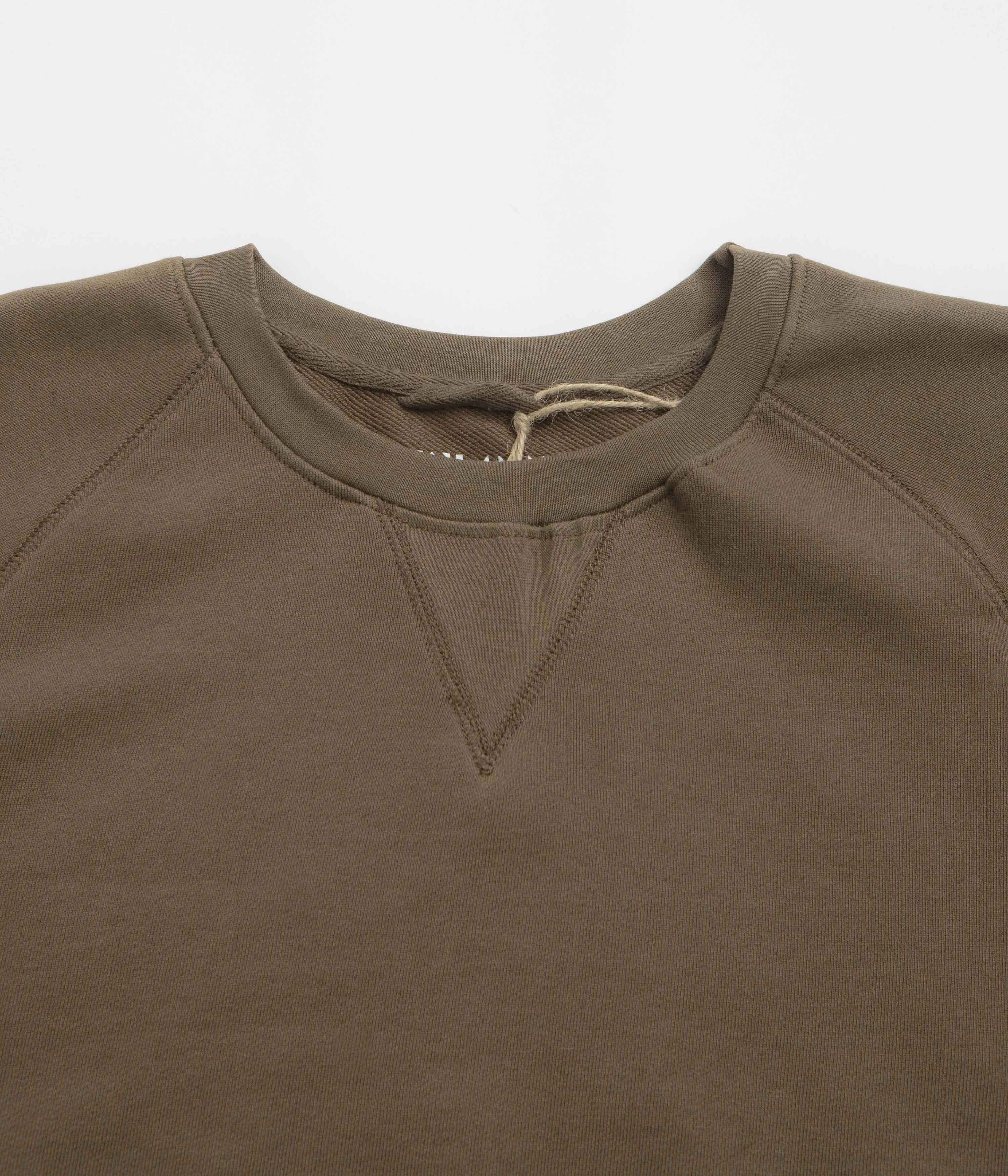 Thin product social responsibility Uskees 7005 Crewneck Sweatshirt - Dark Taupe