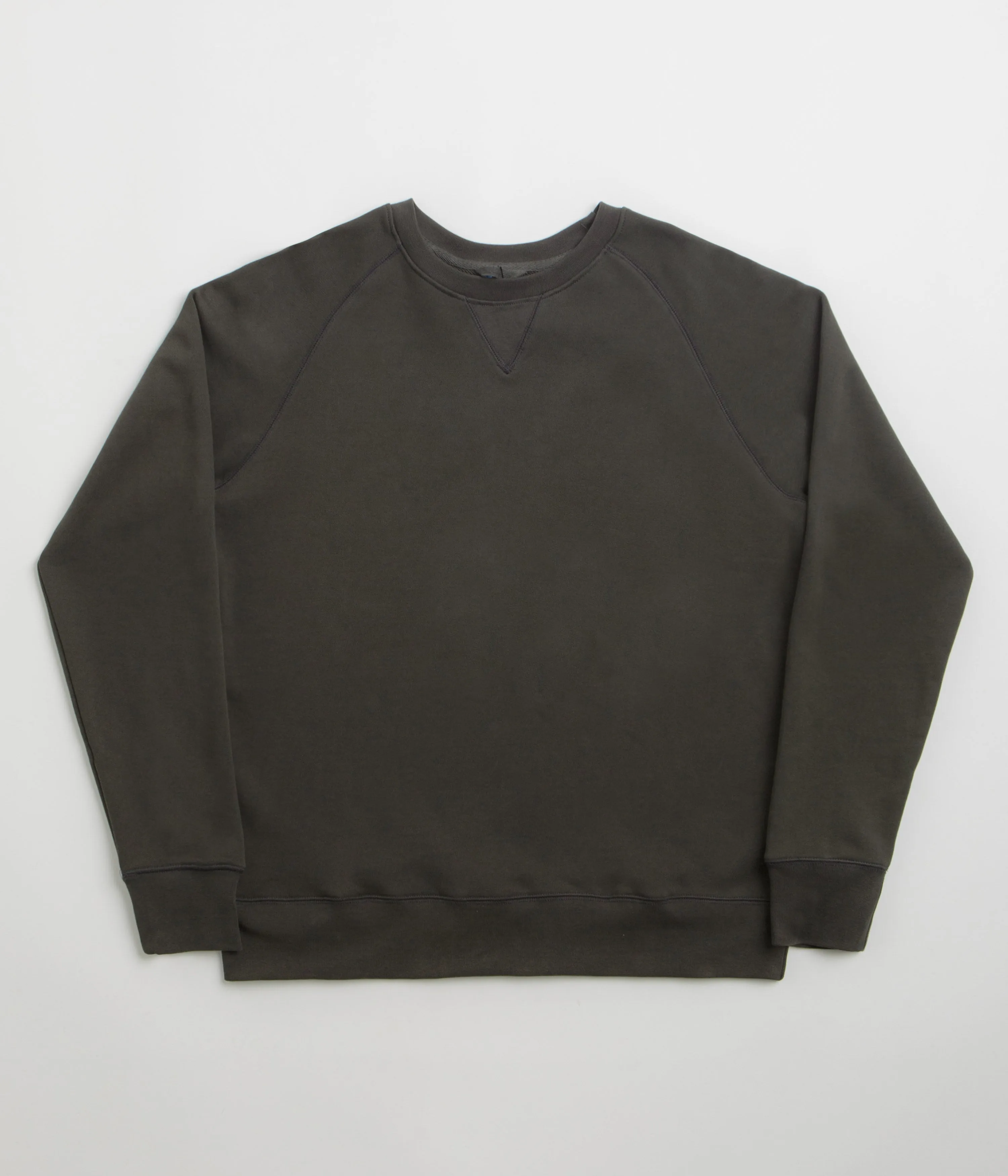 Uskees 7005 Crewneck Sweatshirt - Faded Black stain resistant coating