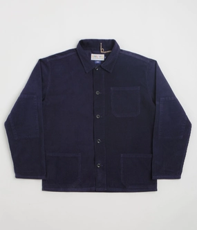 Rack Hairspray Uskees 3001 Cord Buttoned Overshirt - Deep Indigo