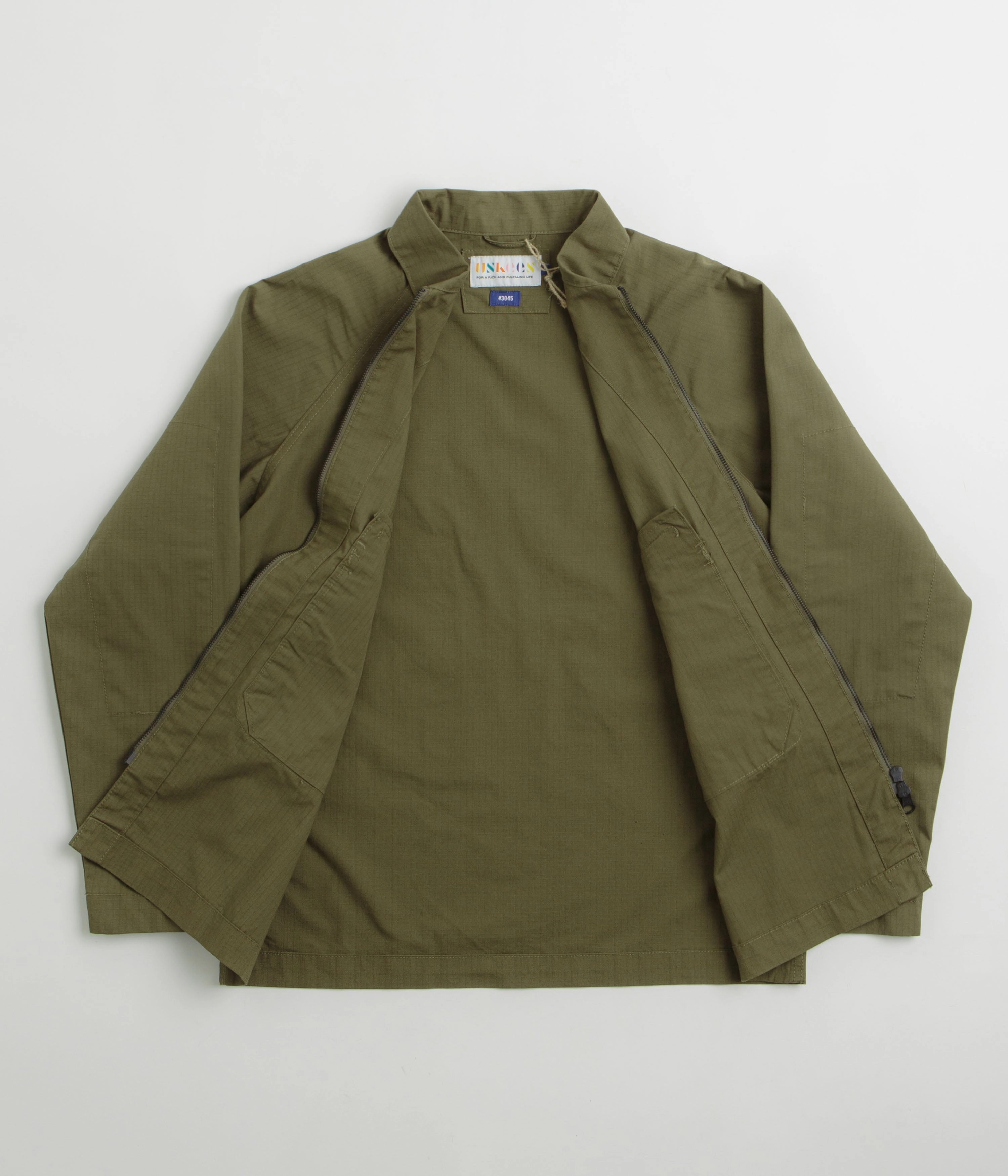 Fitted Practical Comfort Uskees 3045 Ripstop Field Jacket - Ivy Green