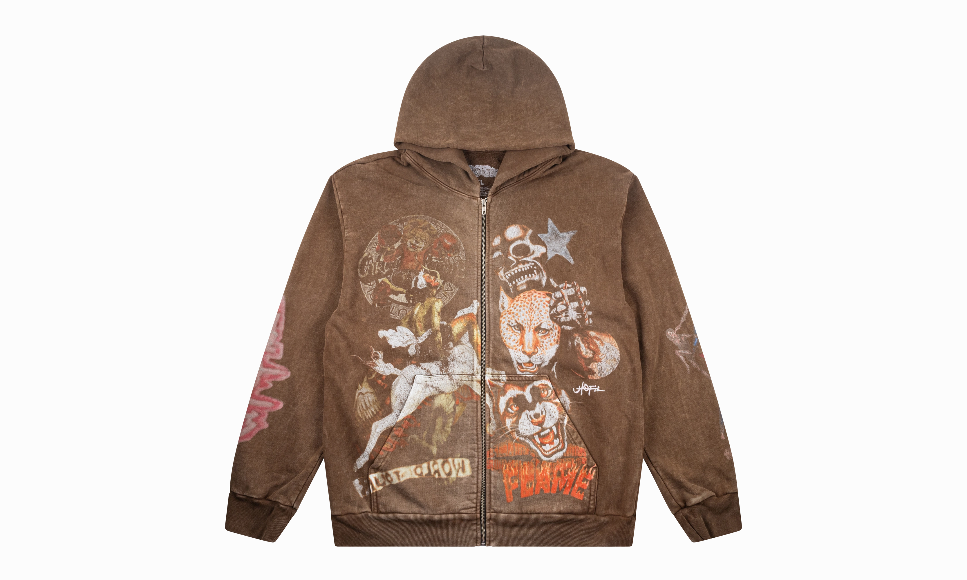 Utopia CM Zip Up Hoodie "Australia - Brown"