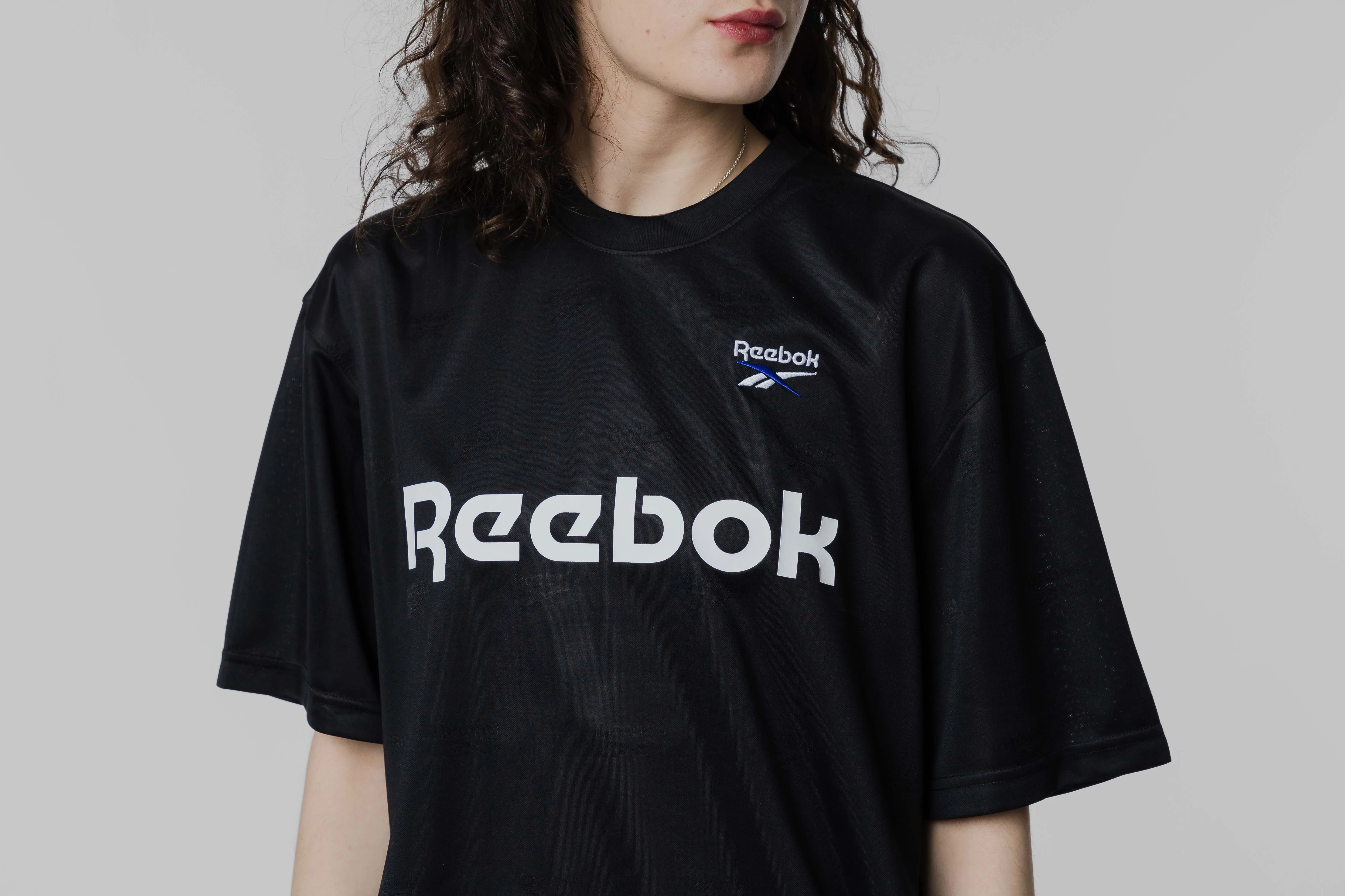 Women's Reebok Classics Cross Check SS Tee Low Profile Stitching Drop Shoulder Cut