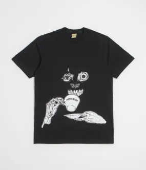 Suspenders Fucking Awesome Teethface T-Shirt - Black