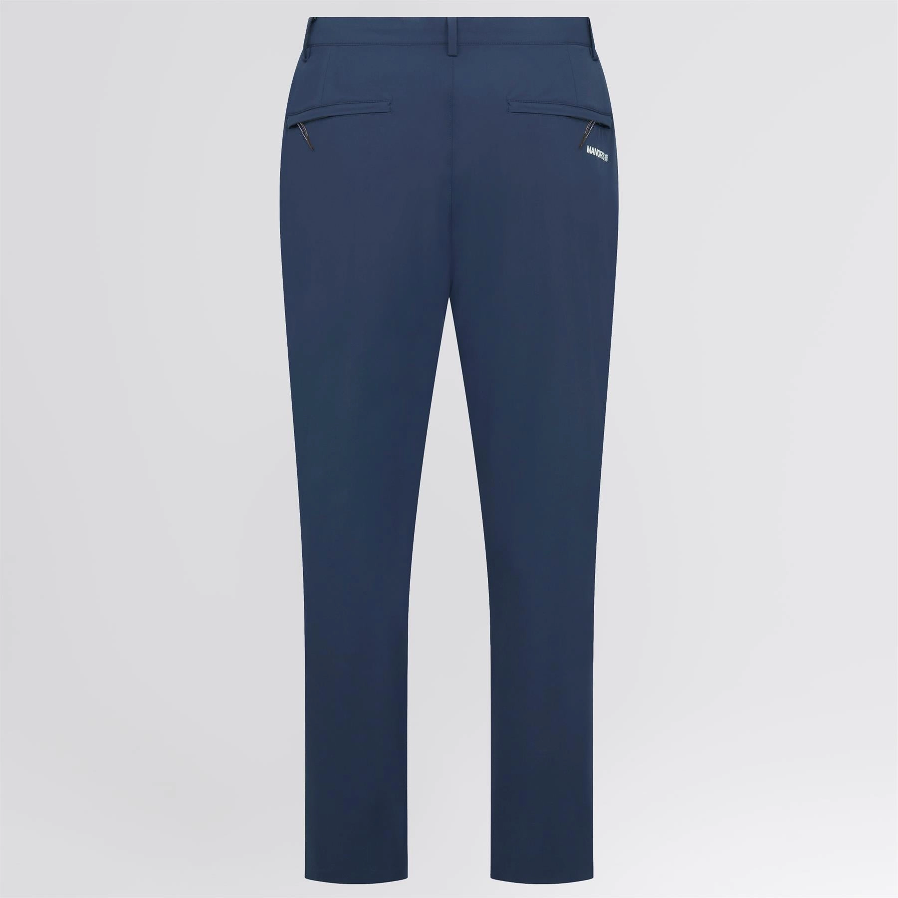 Straight Leg Reinforced Stitching Lightweight Course Trousers Navy