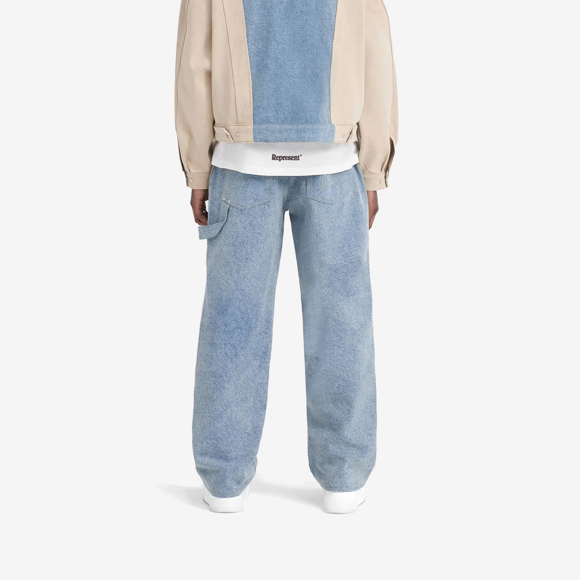 REPRESENT | R3C-V2 COLOUR BLOCK CARPENTER DENIM { BLUE Easy Go GentleWaistband