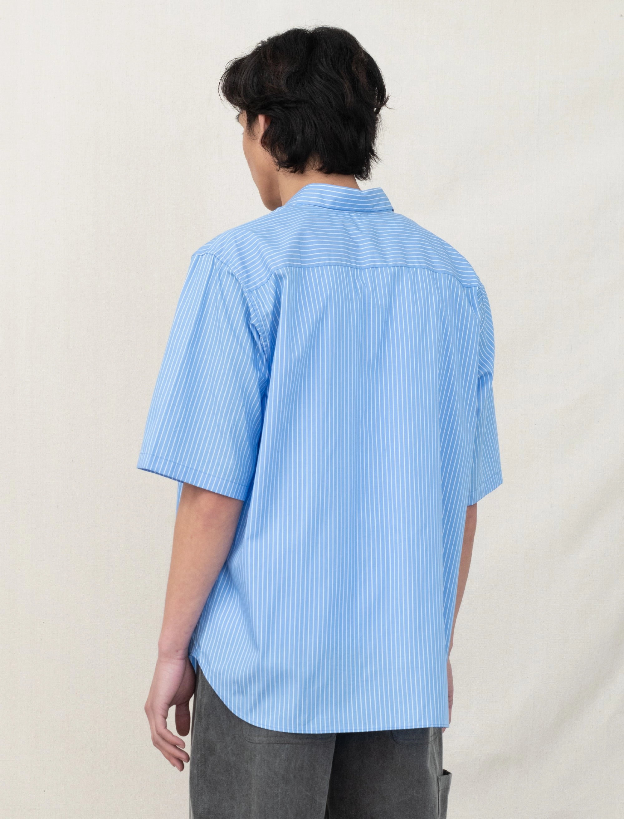 R18S9 Weather Shirt (Pool Stripe) UV Protection Enhanced