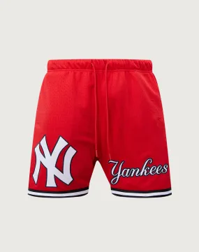 Pro Standard MLB New York Yankees Logo Mesh Shorts elastic waistband StainlessZippers