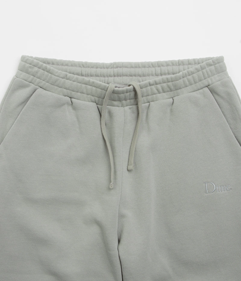 Dime Classic Small Logo Sweatpants - Gravel Layered Panel Design