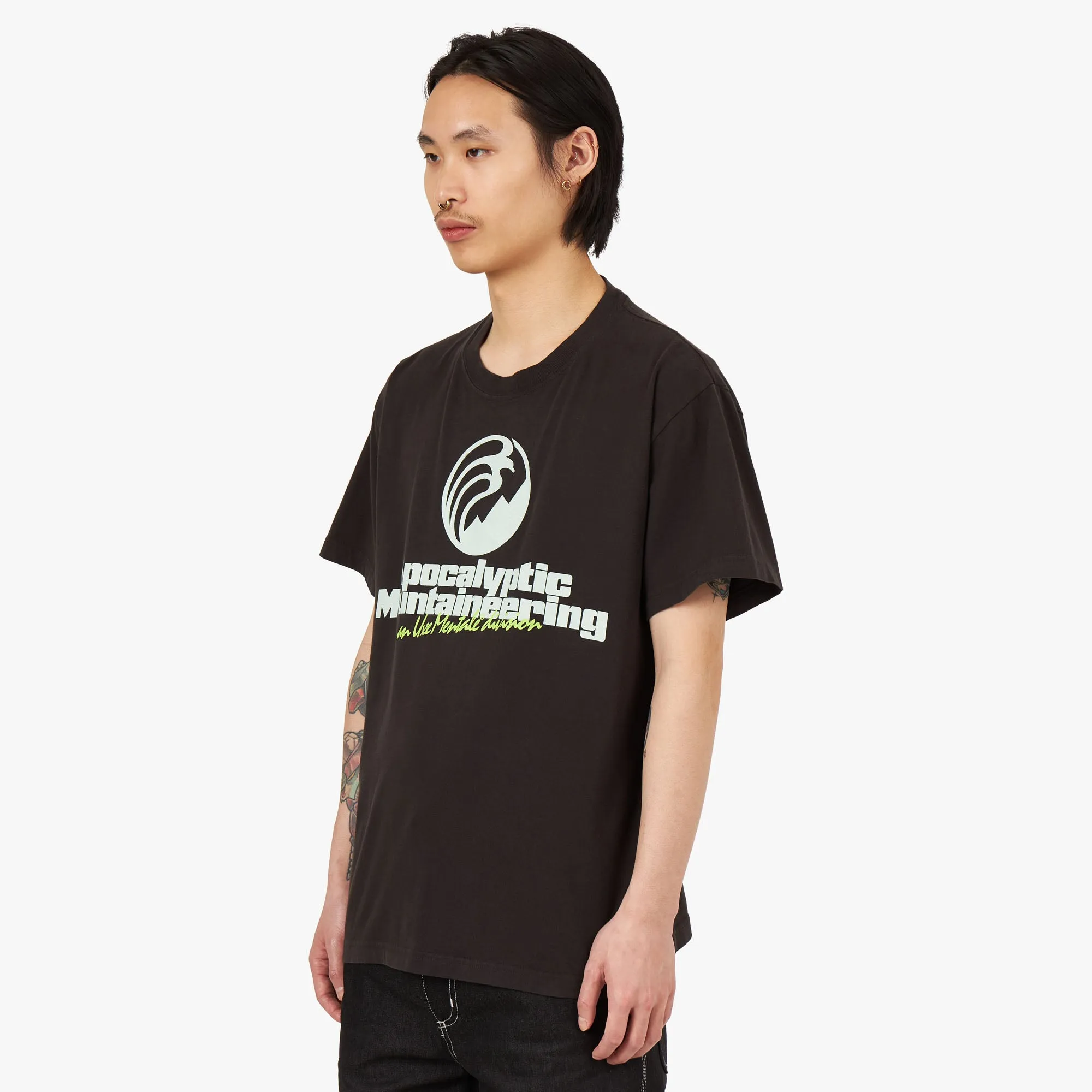 UXE Mentale Apocalyptic Mountaineering T-shirt / Black Seamless construction