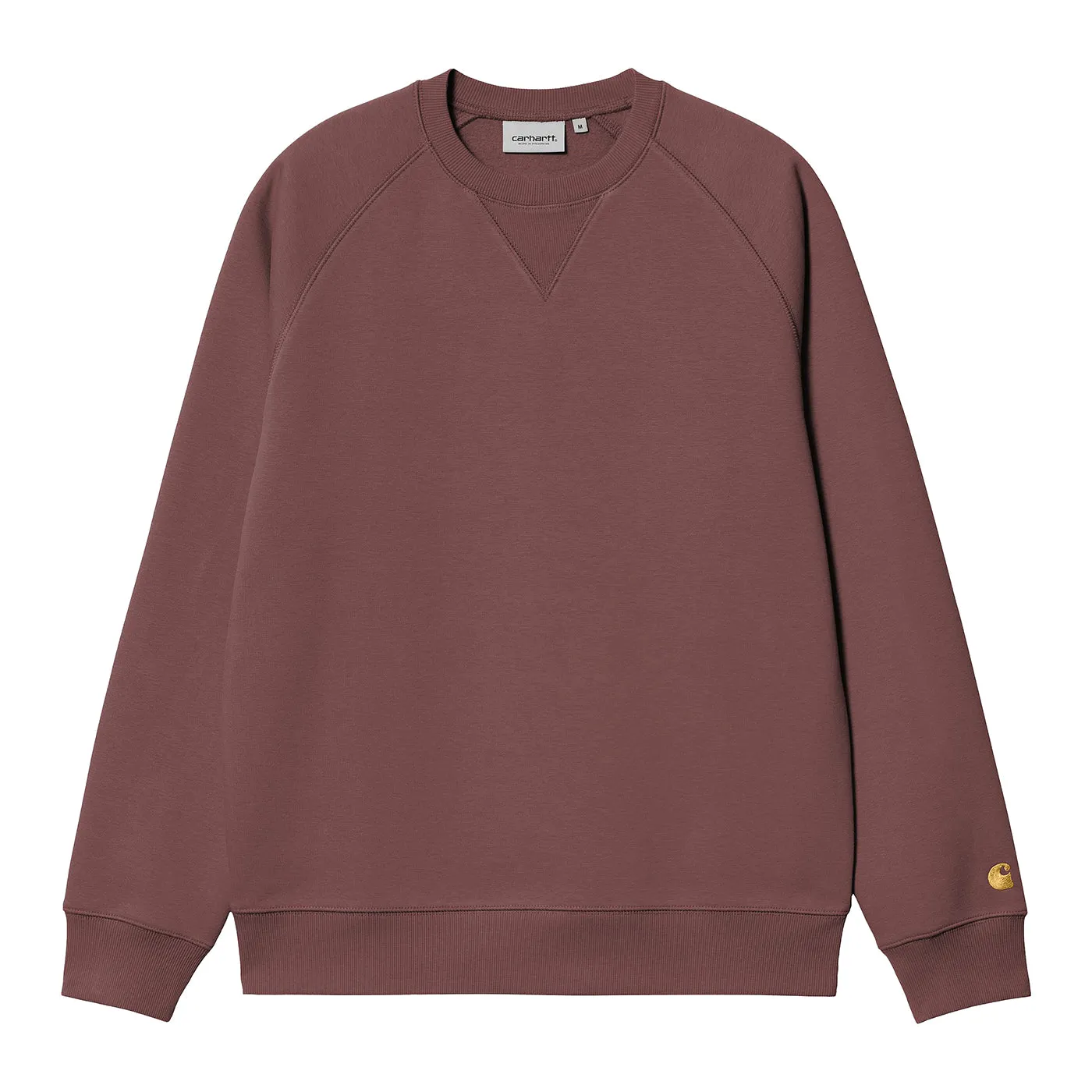 Trendy Carhartt WIP Chase Sweatshirt - Dusky Pink / Gold