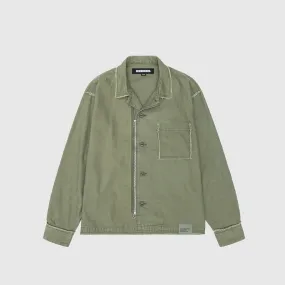 Winter Fashion Pre Shrunk Cotton Blend UNTRIMMED ZIP SHIRT