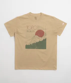 ethical fashion Topo Designs Horizon T-Shirt - Sahara