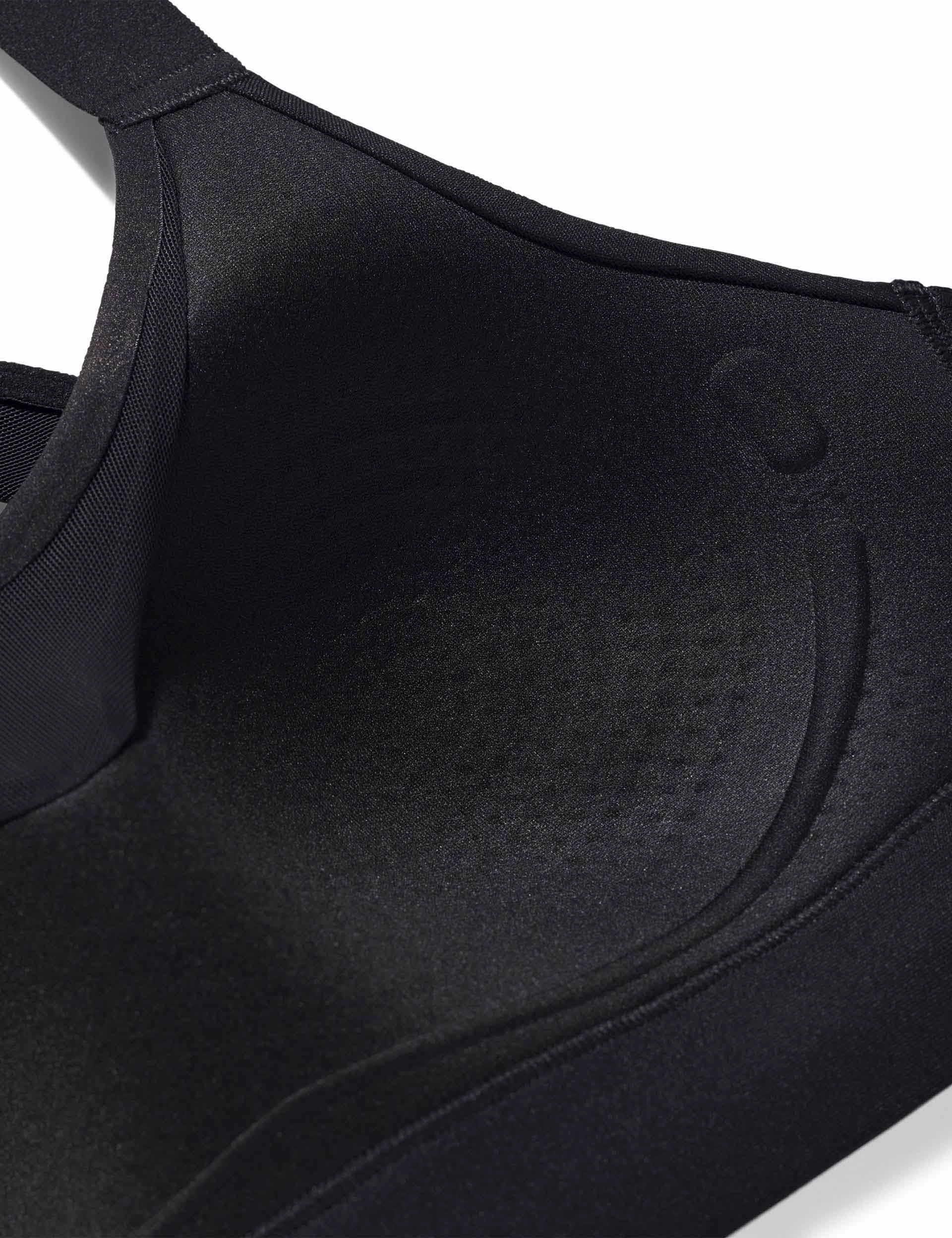 Flexible Cup Easy Closure Infinity High Strappy Sports Bra - Black