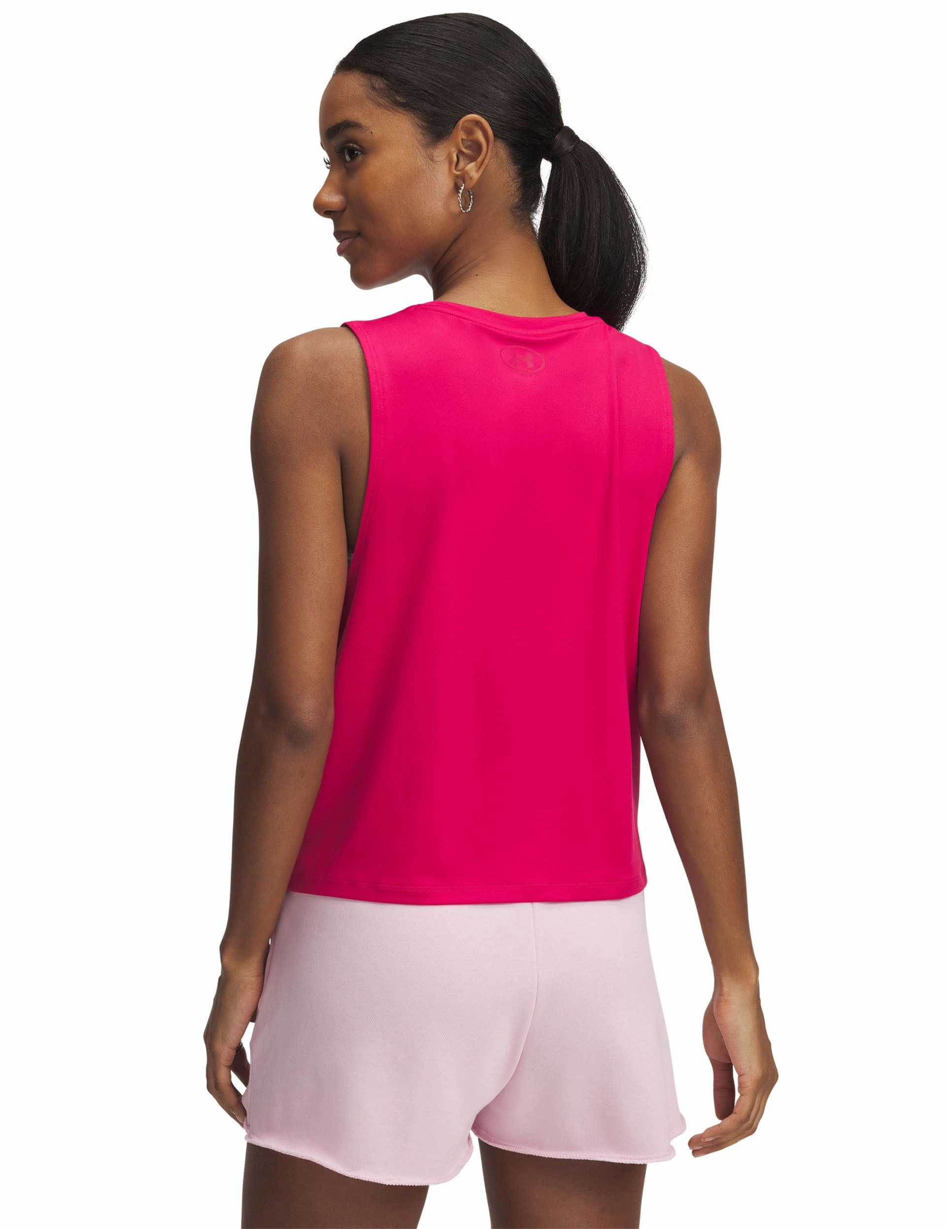 Vanish Energy Crop Tank - Shaded Fuchsia Yoga Friendly Design