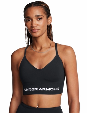 Breathable mesh Vanish Seamless Low Sports Bra - Black/White