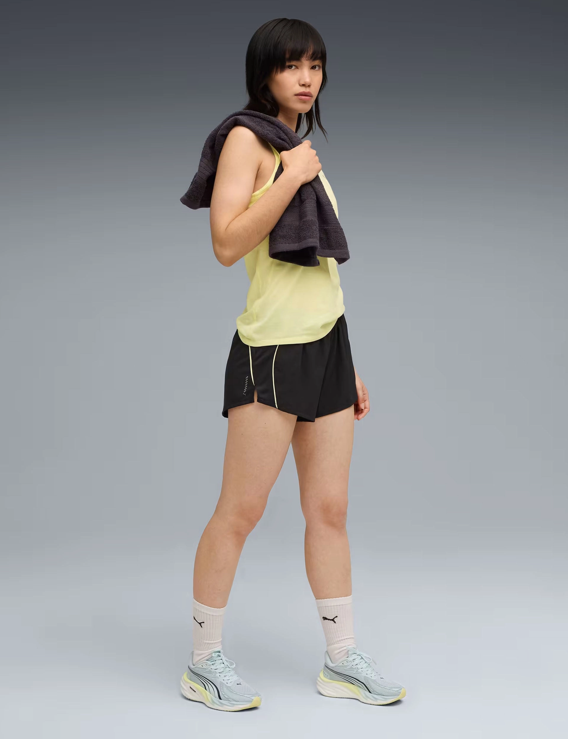 Velocity 3" Running Shorts - Black/Gold Moon Eco - friendly Cooling Mesh Lining