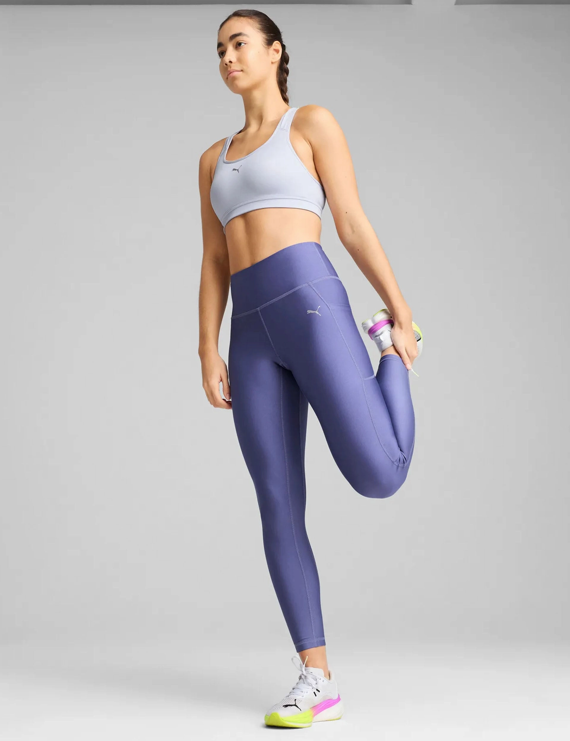 Velocity Running Tights - Blue Crystal No Bind Training Day