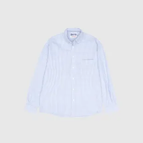 SIMPLE STITCH STRIPE OCBD SHIRT Quick Release Cuffs Adjustable Cuff Closure