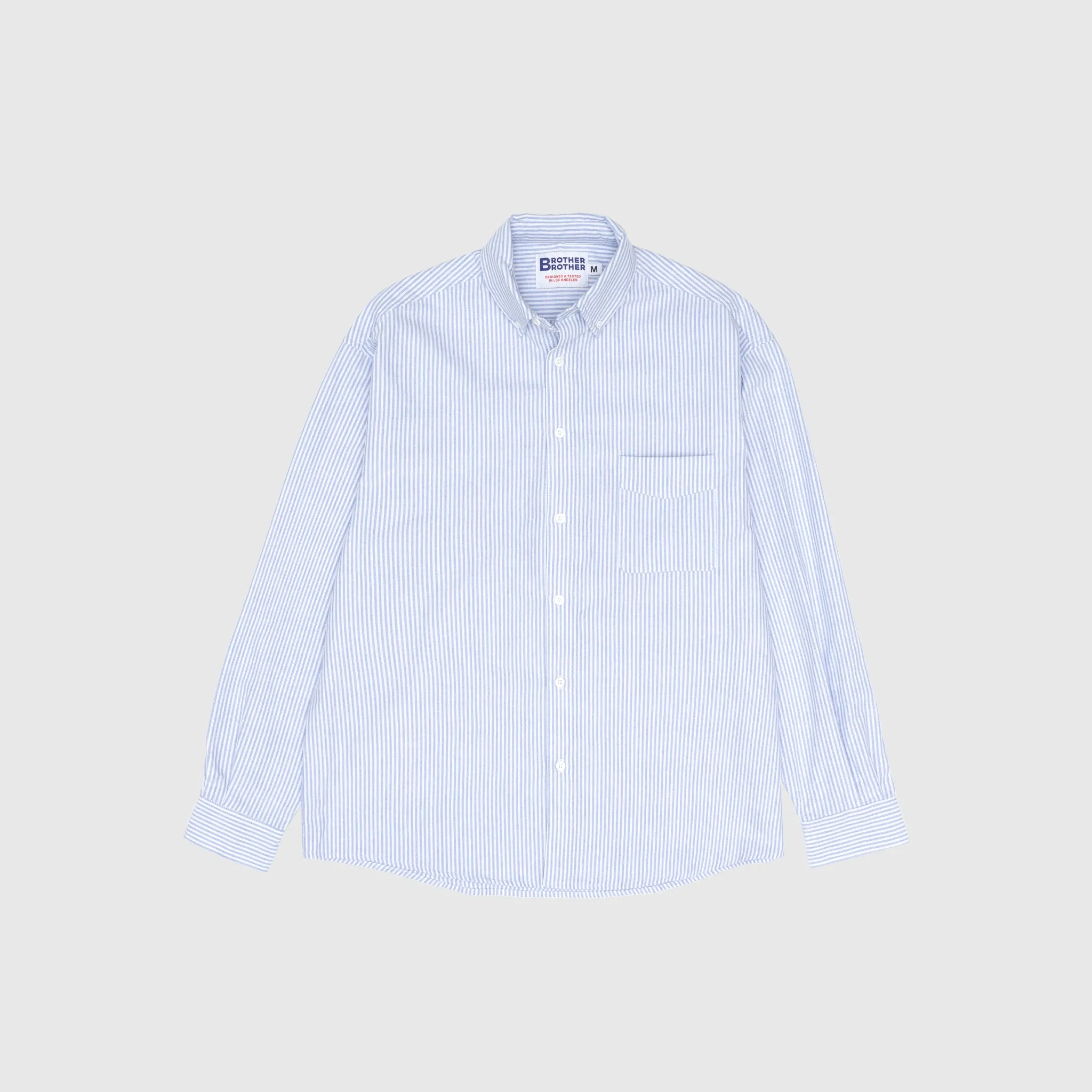 SIMPLE STITCH STRIPE OCBD SHIRT Quick Release Cuffs Adjustable Cuff Closure