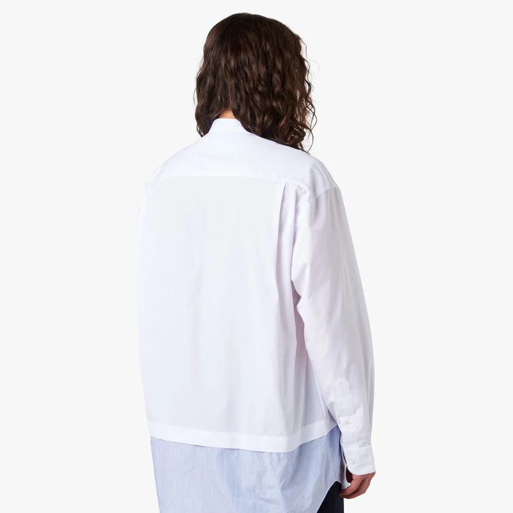 Winter Comfort Limited Edition COMME des GAR?ONS HOMME Panel Button Up Shirt / White