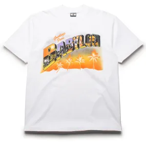 regular length Babylon Greetings From Tee - White