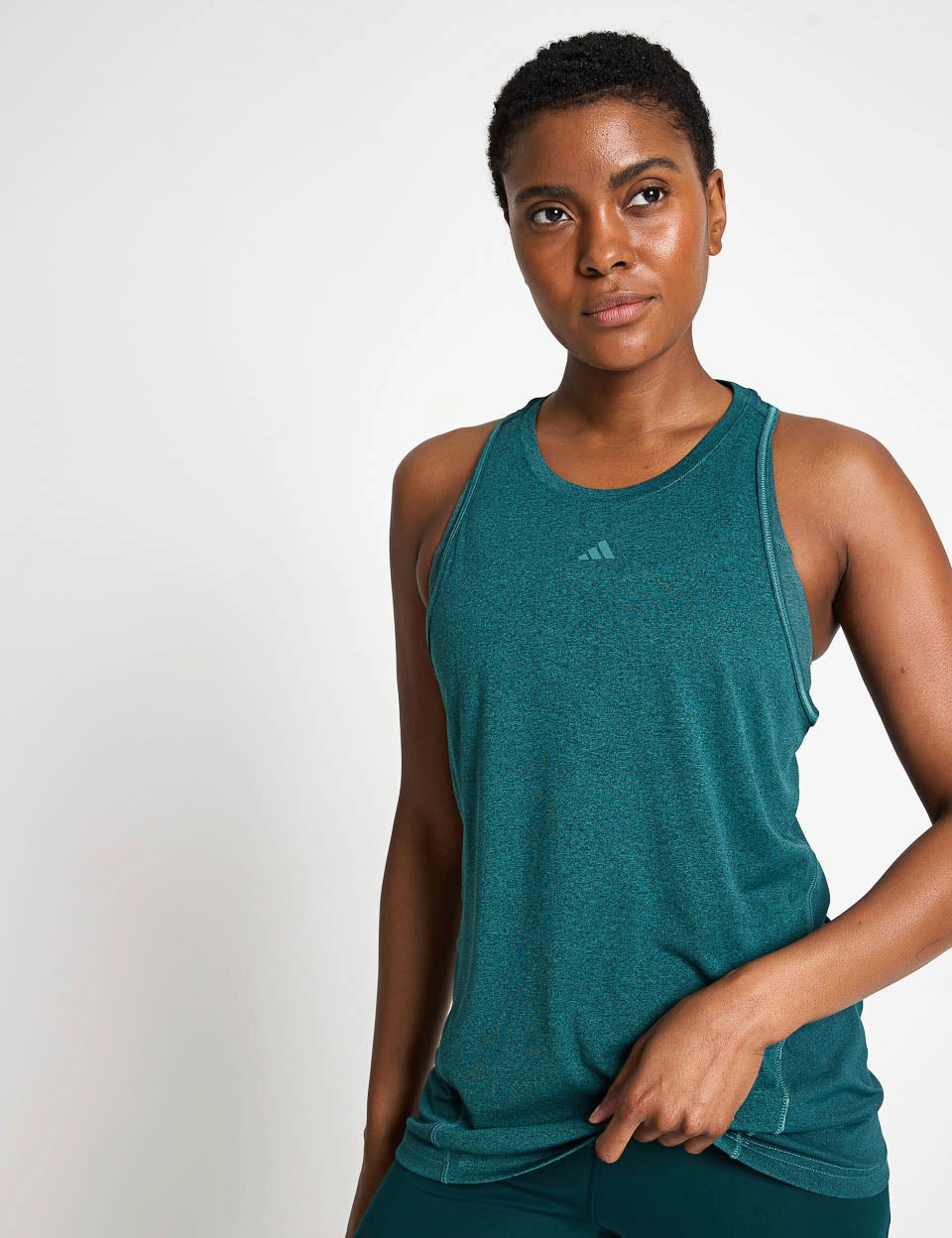 Body Mapping Zones Designed for Training Tank Top - Preloved Teal/Aurora Ivy