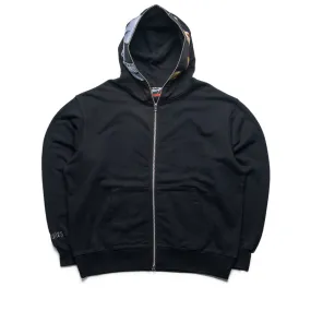 rhinestone accents Pleasures RAM Zip Hoodie - Black